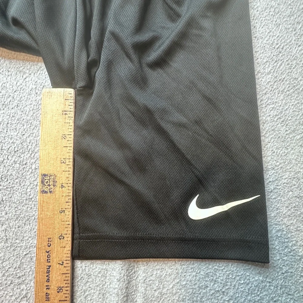 Nike 3 Brand Shorts Kids S Black Russell Wilson Athletic Mesh Basketball 8-10